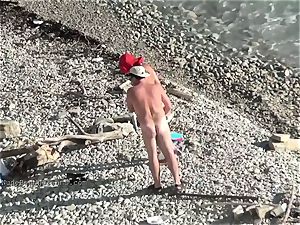 super-cute young nubile nudists on the beach